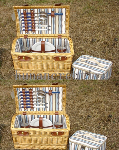 Willow Picnic basket For 2 Persons Use