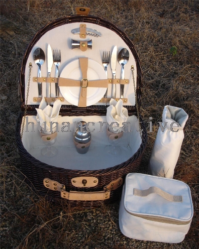 Picnic basket 2 persons use